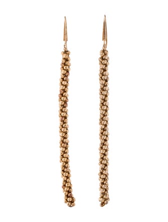 Brunello Cucinelli Twisted Bead Drop Earrings