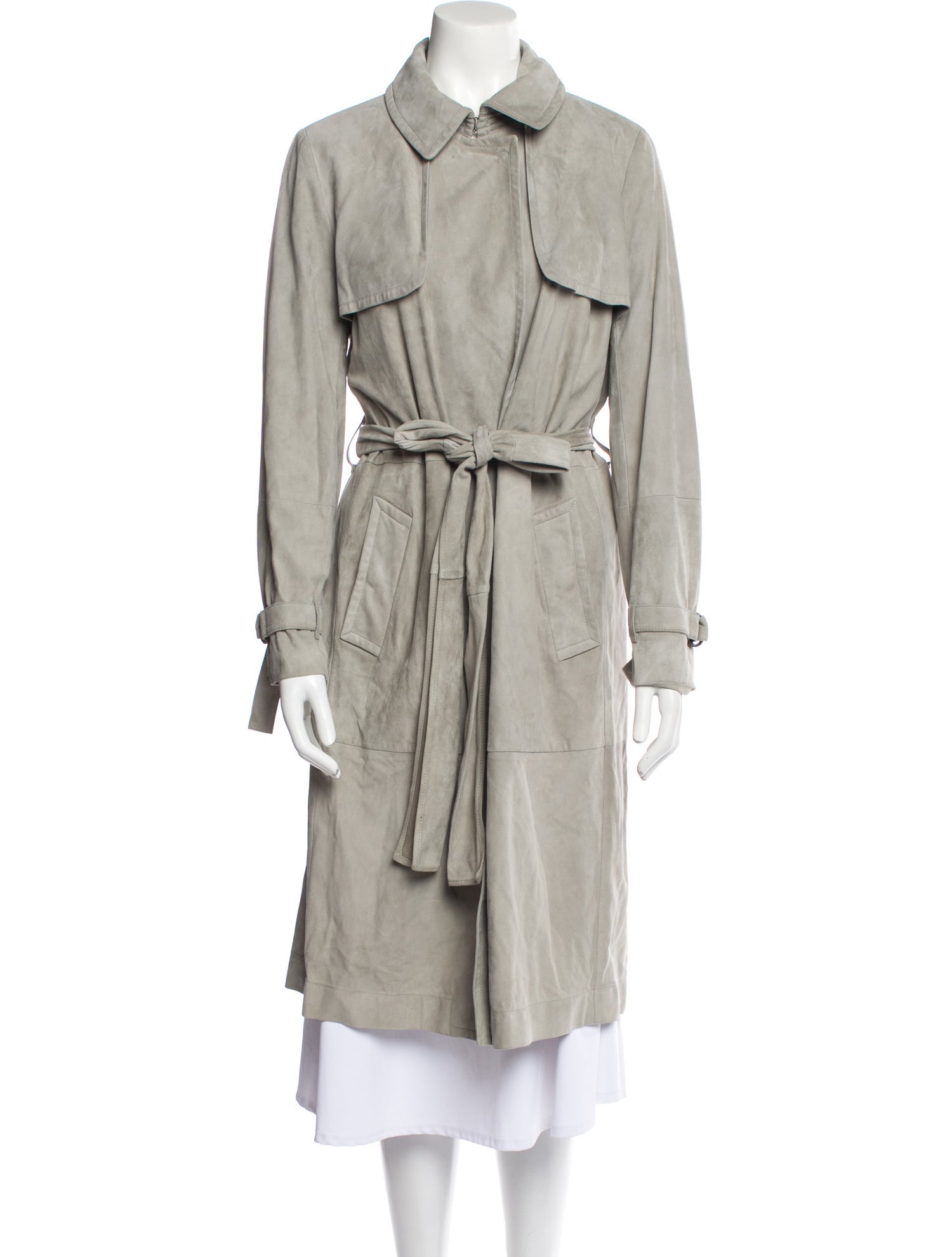 Brunello Cucinelli Leather Trench Coat