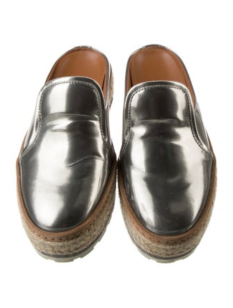 Brunello Cucinelli Patent Leather Beaded Accents Mules