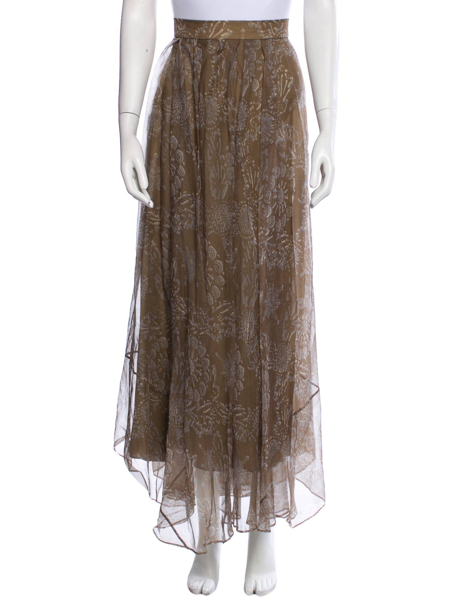 Brunello Cucinelli Silk Long Skirt w/ Tags