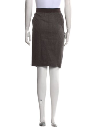 Brunello Cucinelli Virgin Wool Knee-Length Skirt