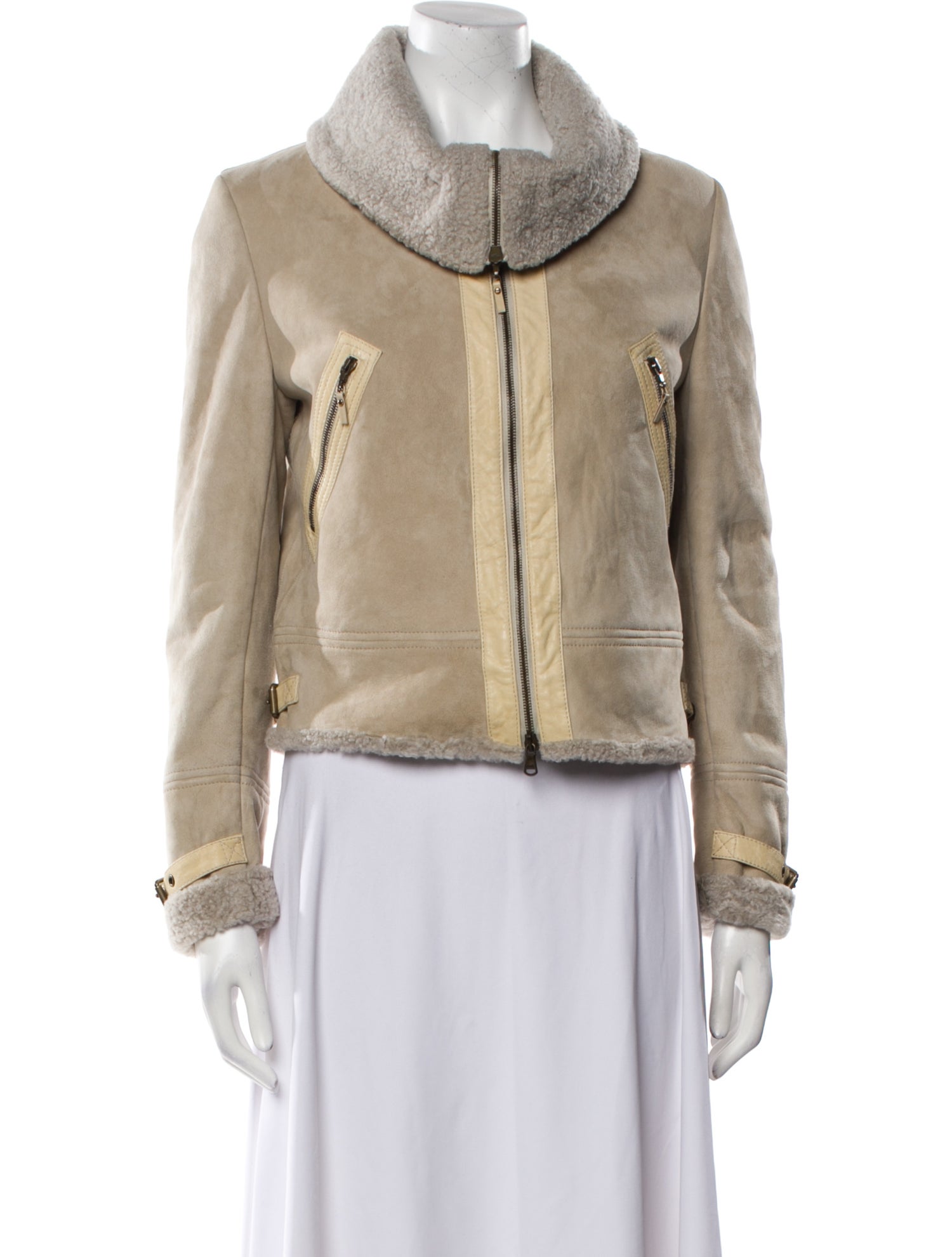 Brunello Cucinelli Leather Biker Jacket