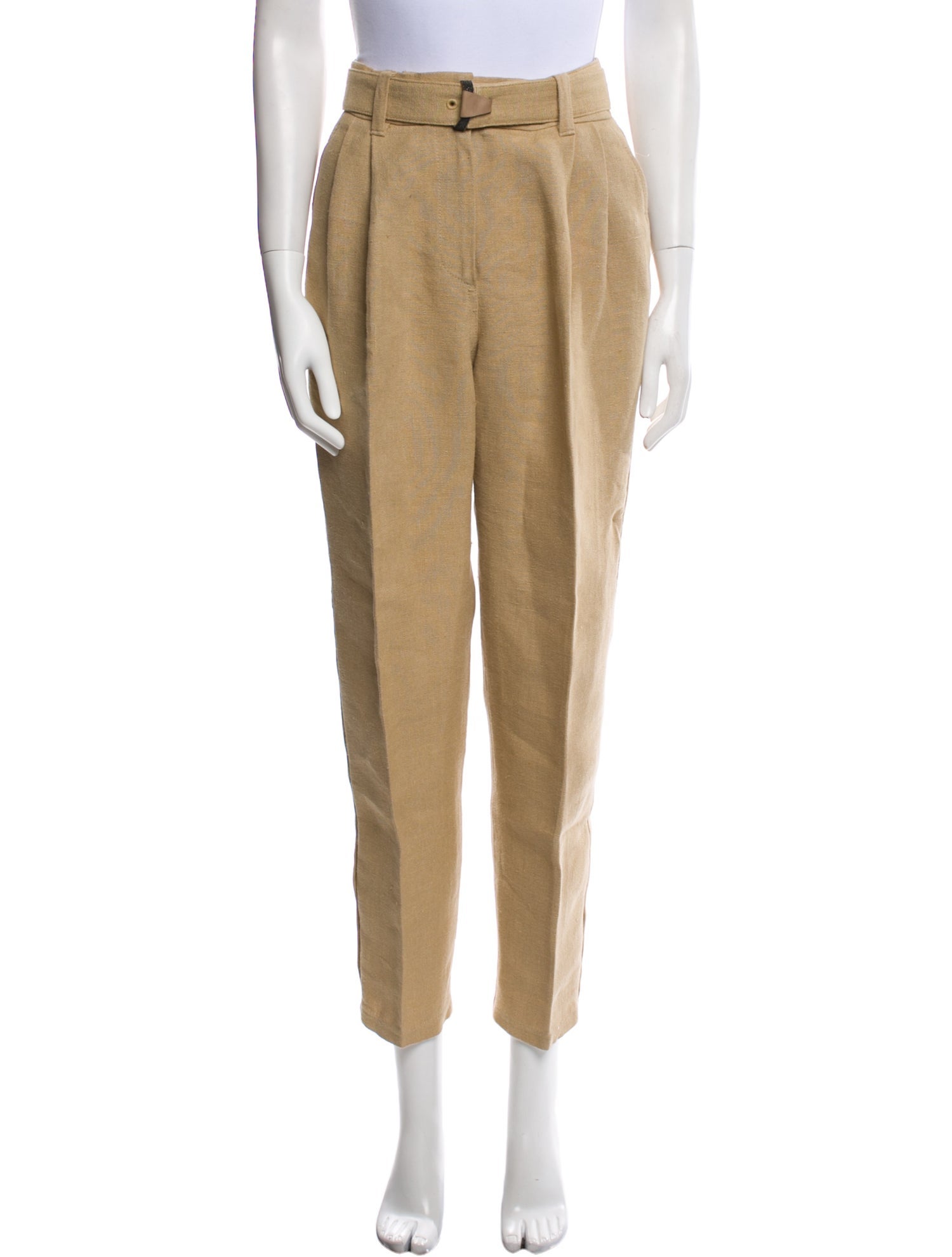 Brunello Cucinelli Linen Straight Leg Pants