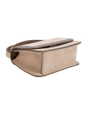 Brunello Cucinelli Suede Top Handle Bag