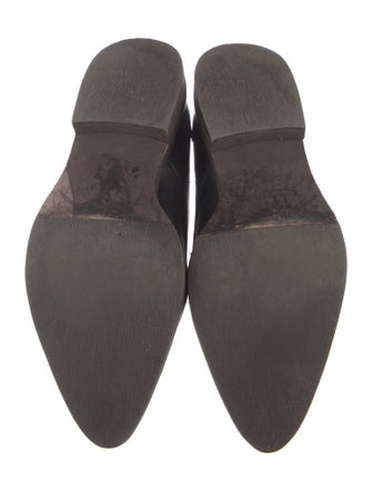 Brunello Cucinelli Leather Beaded Accents Oxfords