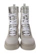 Brunello Cucinelli Canvas Combat Boots
