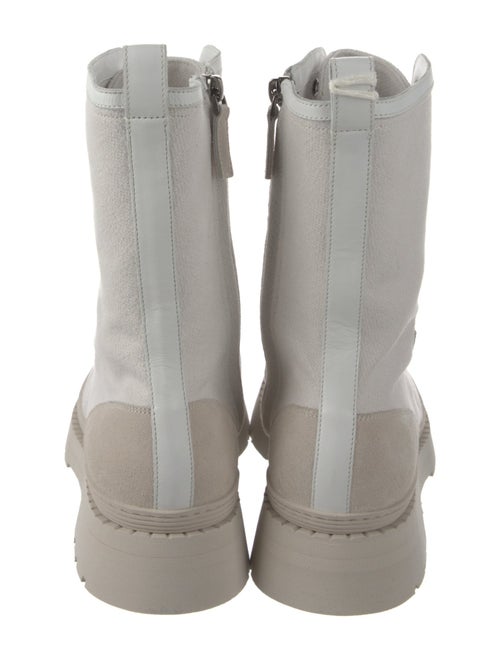 Brunello Cucinelli Canvas Combat Boots