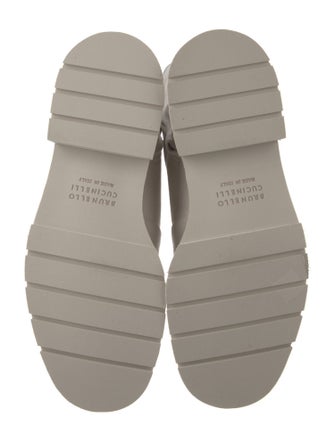 Brunello Cucinelli Canvas Combat Boots