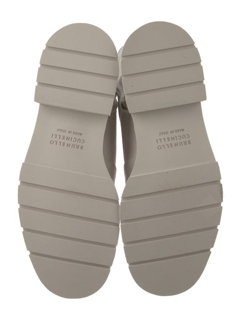 Brunello Cucinelli Canvas Combat Boots