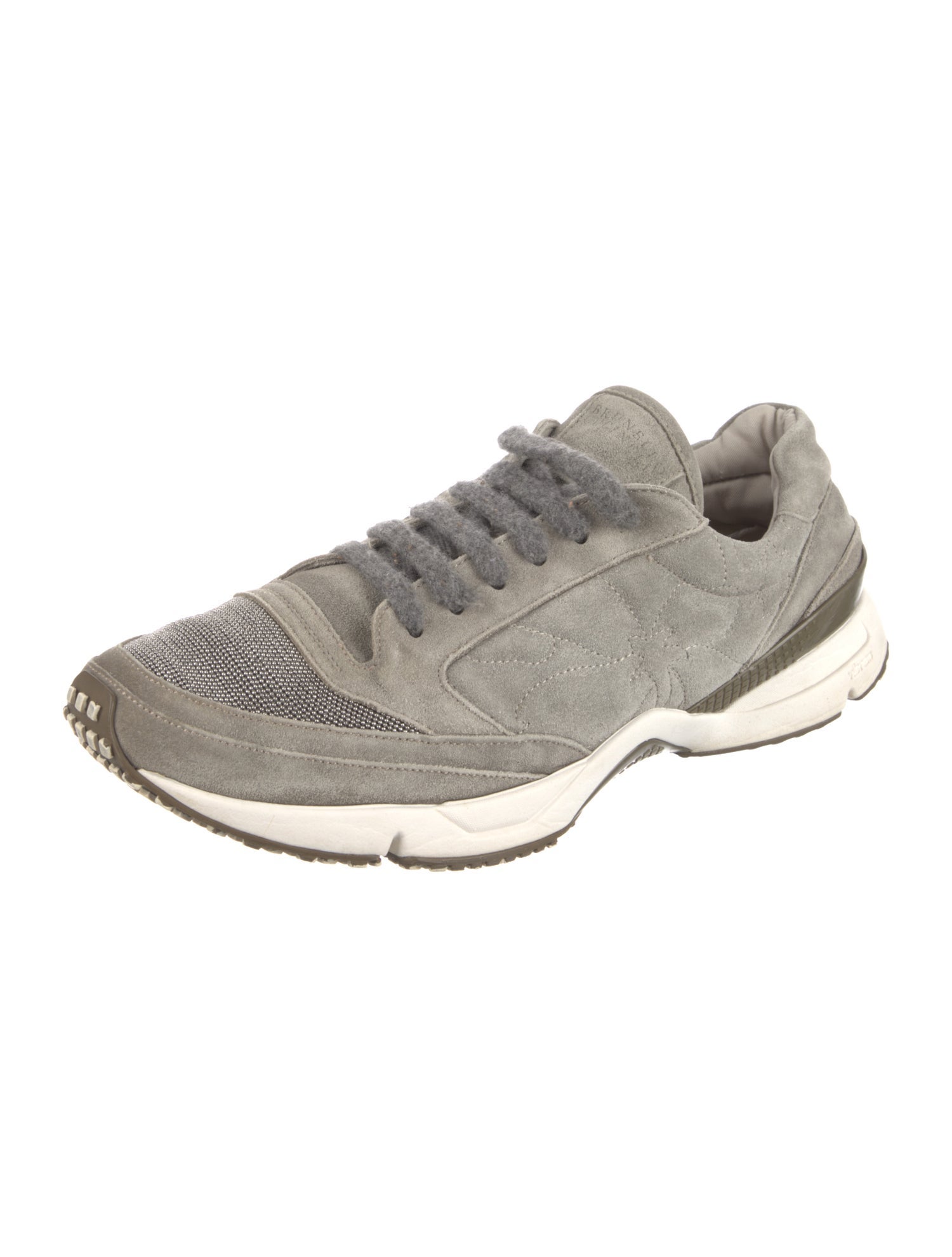 Brunello Cucinelli Monili Suede Sneakers