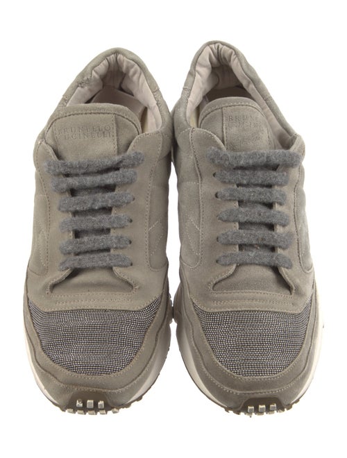 Brunello Cucinelli Monili Suede Sneakers
