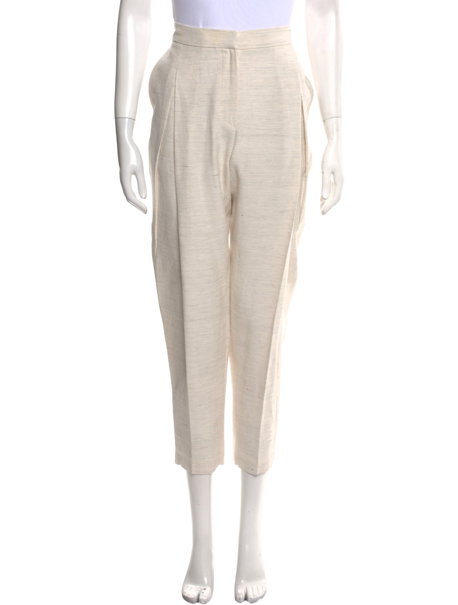 Brunello Cucinelli Straight Leg Pants - White, 12.25