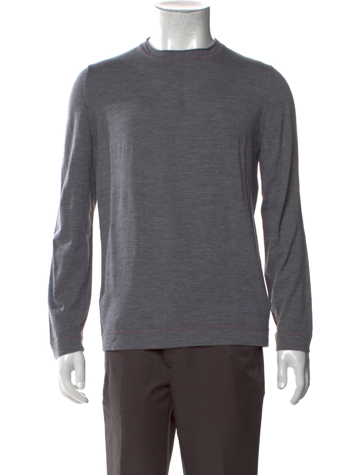 Brunello Cucinelli Virgin Wool Crew Neck Pullover