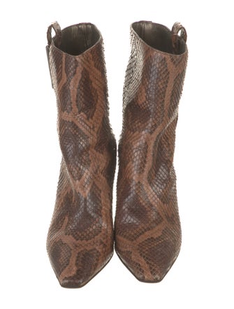 Brunello Cucinelli Python Animal Print Boots