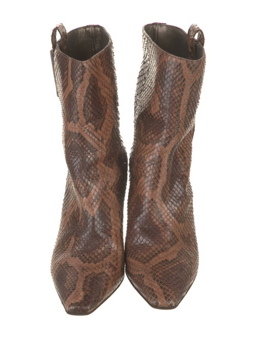 Brunello Cucinelli Python Animal Print Boots