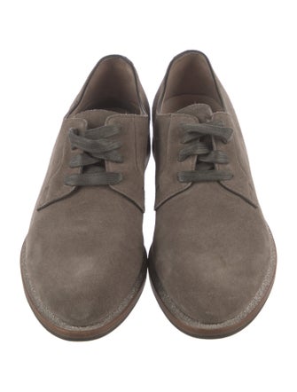 Brunello Cucinelli Suede Glitter Accents Oxfords
