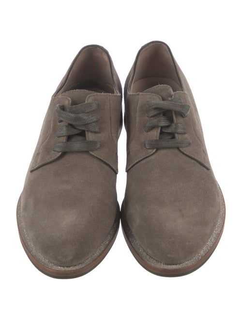 Brunello Cucinelli Suede Glitter Accents Oxfords