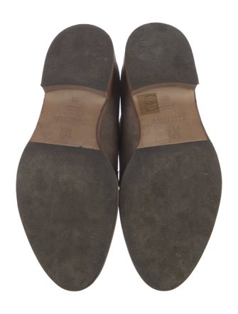 Brunello Cucinelli Suede Glitter Accents Oxfords