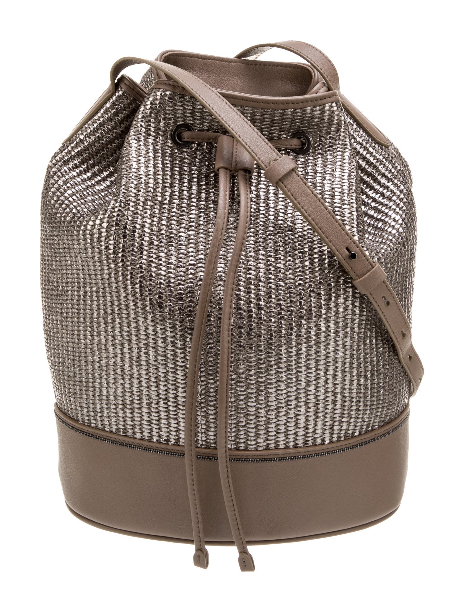 Brunello Cucinelli Raffia Shoulder Bag
