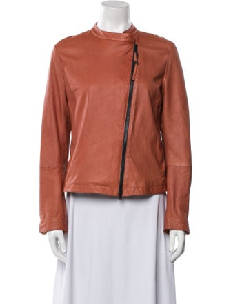 Brunello Cucinelli Leather Biker Jacket