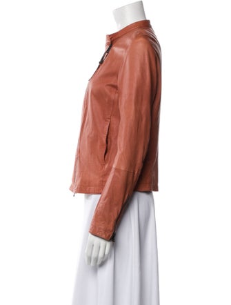 Brunello Cucinelli Leather Biker Jacket