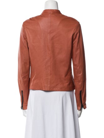 Brunello Cucinelli Leather Biker Jacket