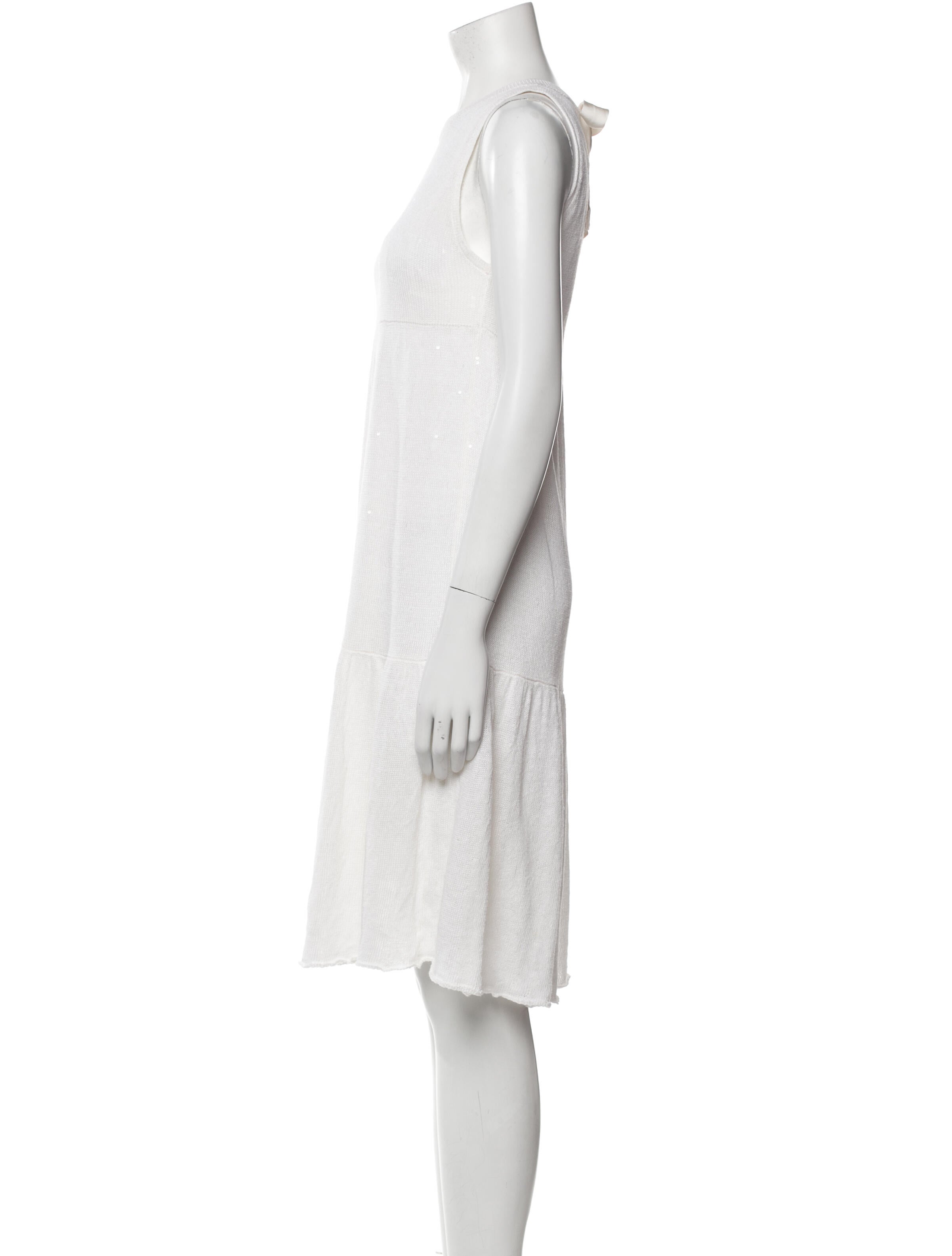 Brunello Cucinelli Crew Neck Knee-Length Dress