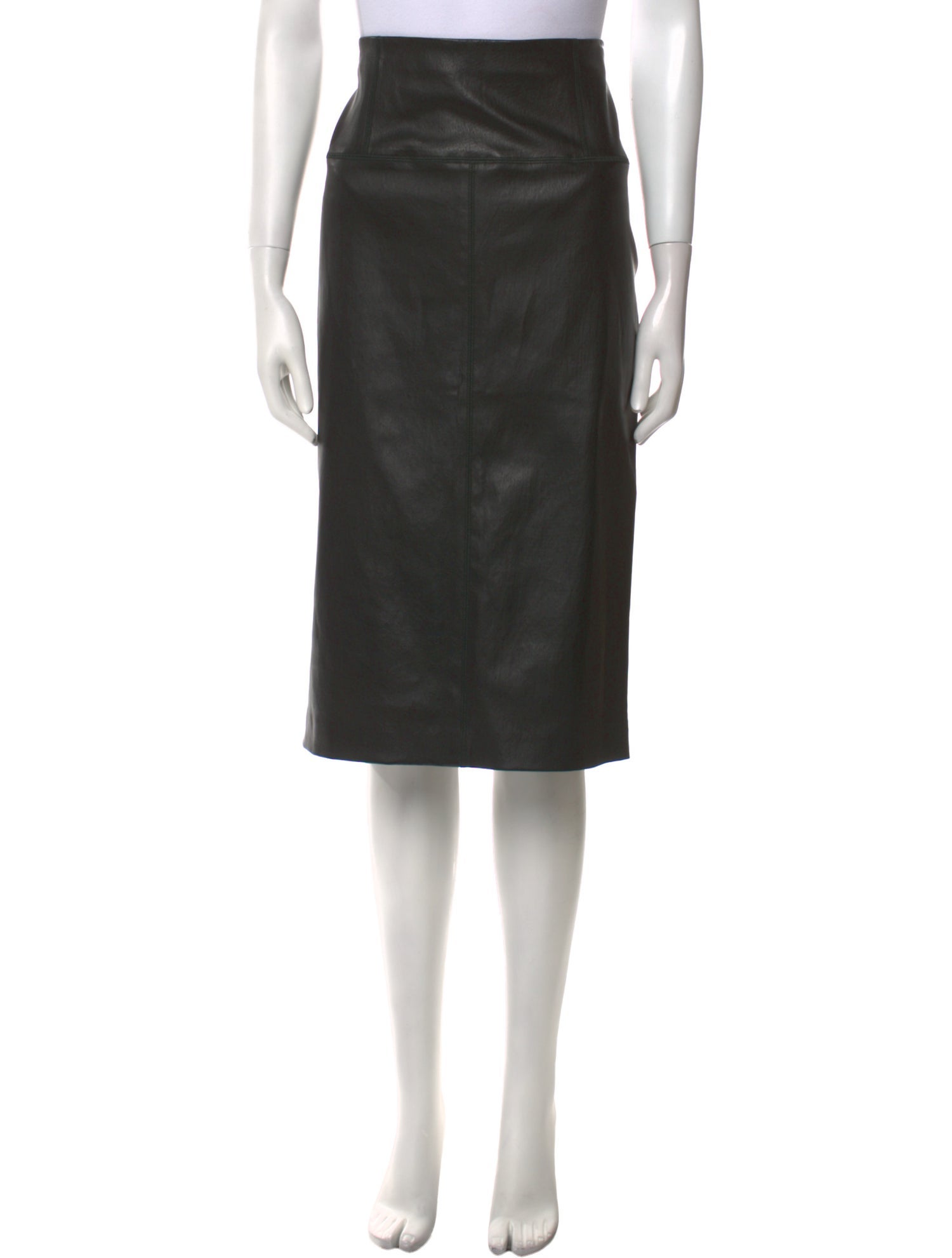 Brunello Cucinelli Leather Knee-Length Skirt