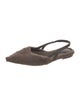 Brunello Cucinelli Monili Fur Slingback Flats