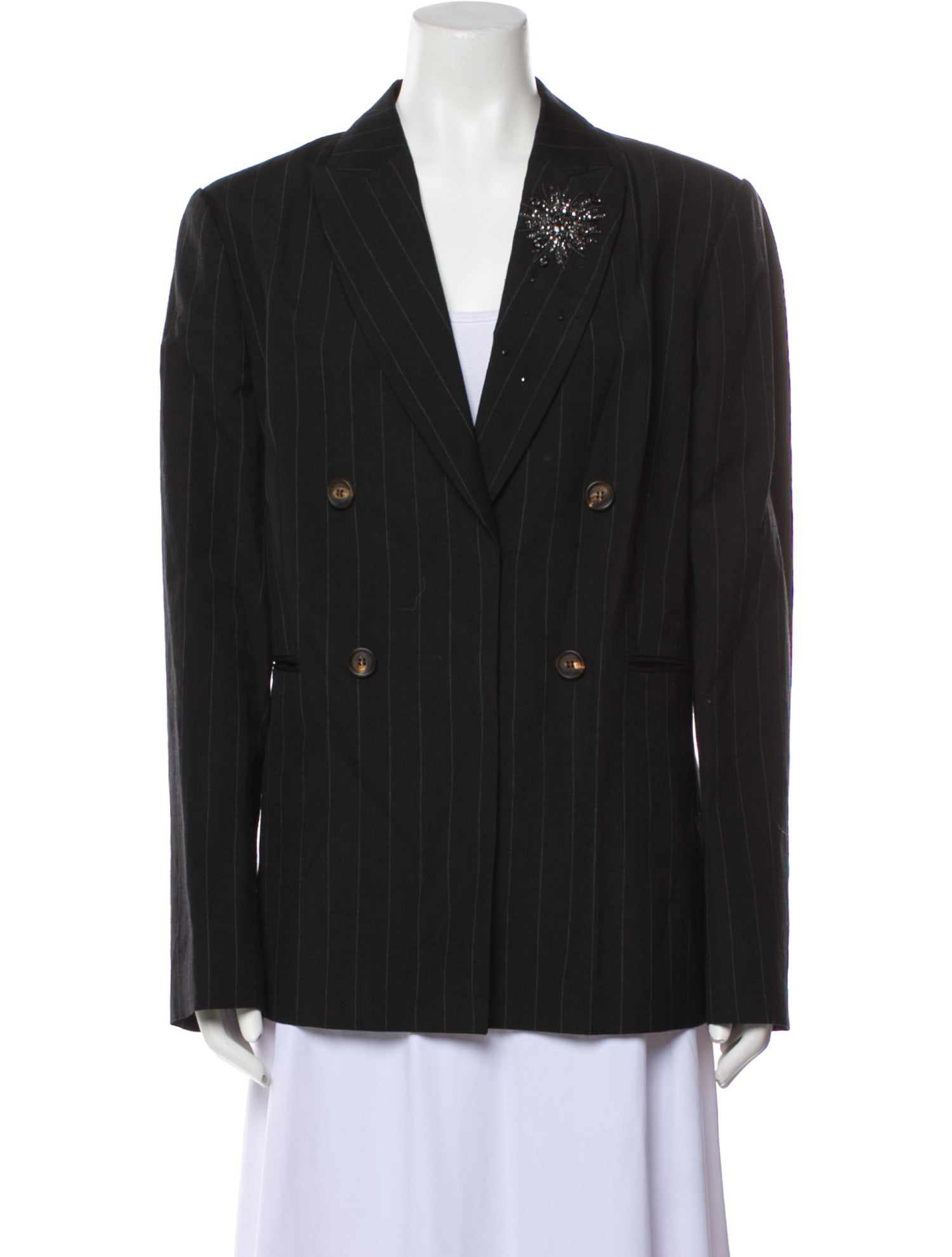 Brunello Cucinelli Virgin Wool Striped Blazer
