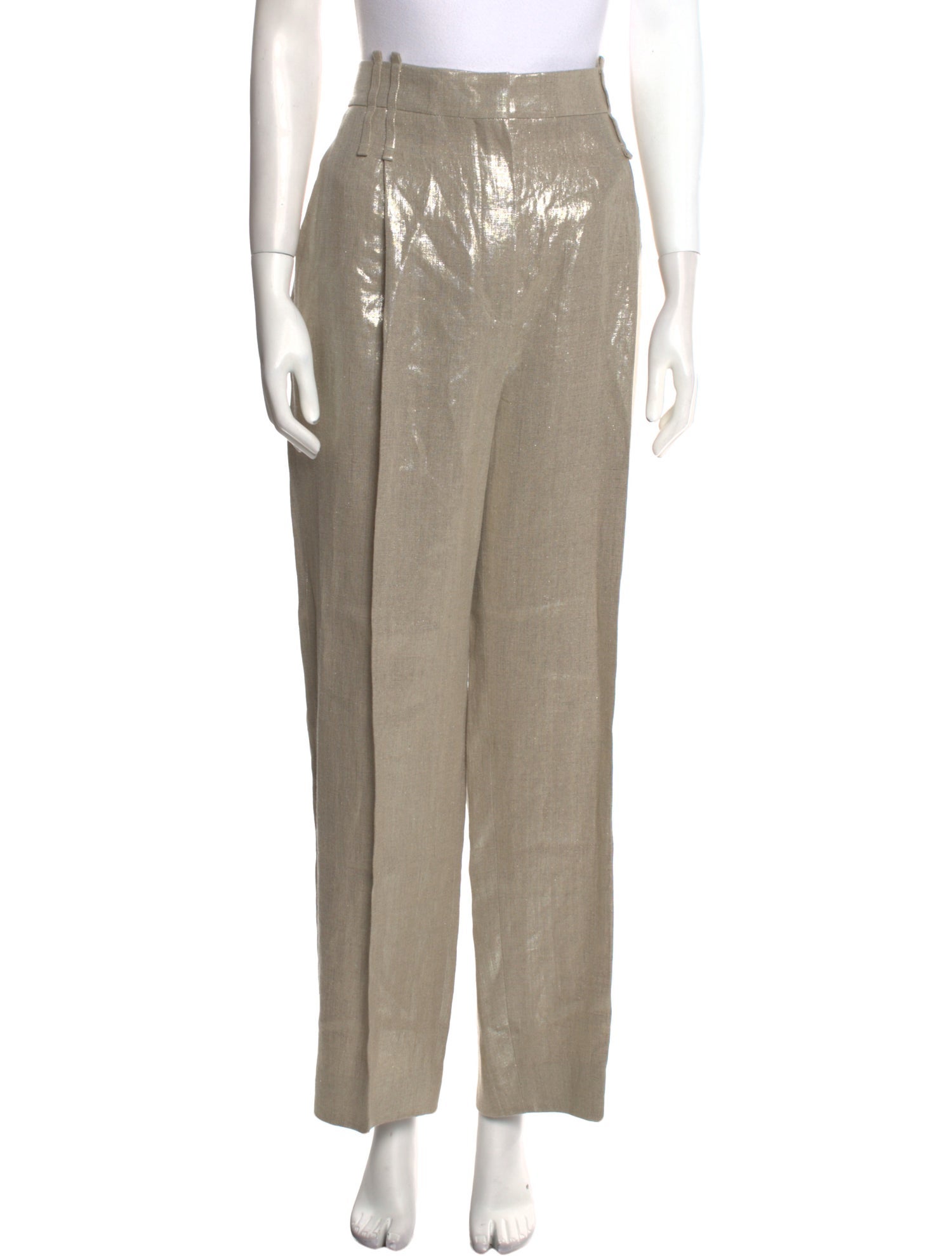 Brunello Cucinelli Linen Wide Leg Pants