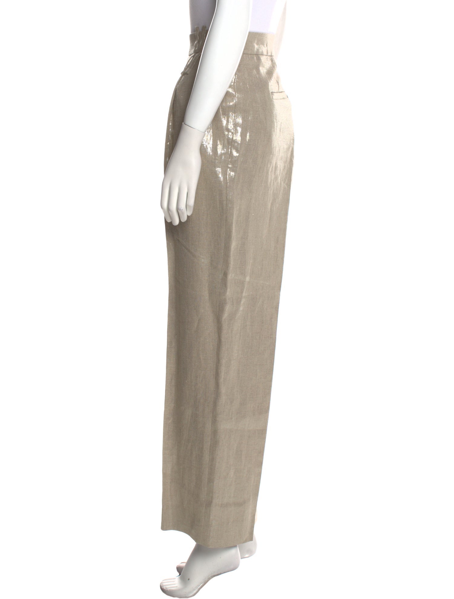 Brunello Cucinelli Linen Wide Leg Pants