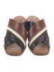 Brunello Cucinelli Leather Printed Slides