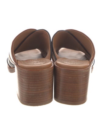 Brunello Cucinelli Leather Printed Slides