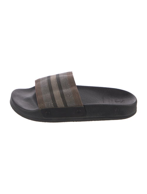 Brunello Cucinelli Monili Leather Slides