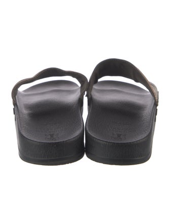 Brunello Cucinelli Monili Leather Slides