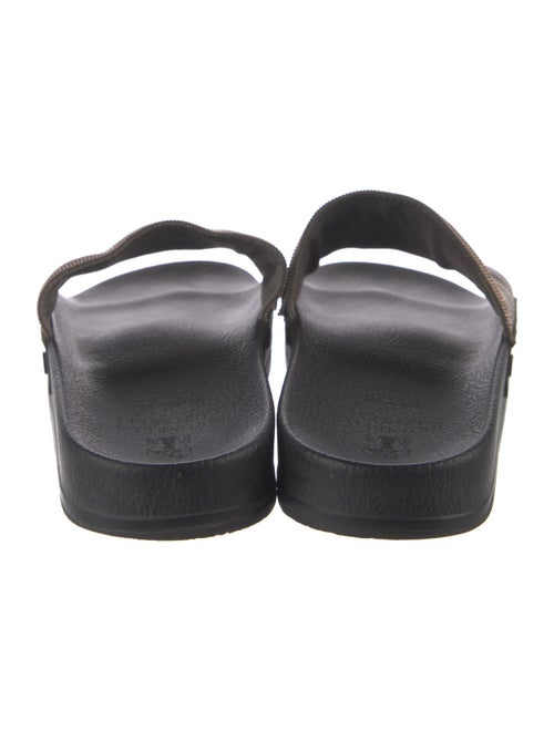 Brunello Cucinelli Monili Leather Slides