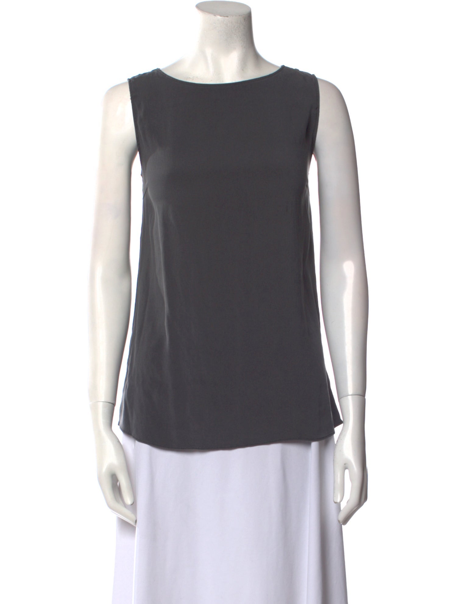 Brunello Cucinelli Silk Bateau Neckline Top