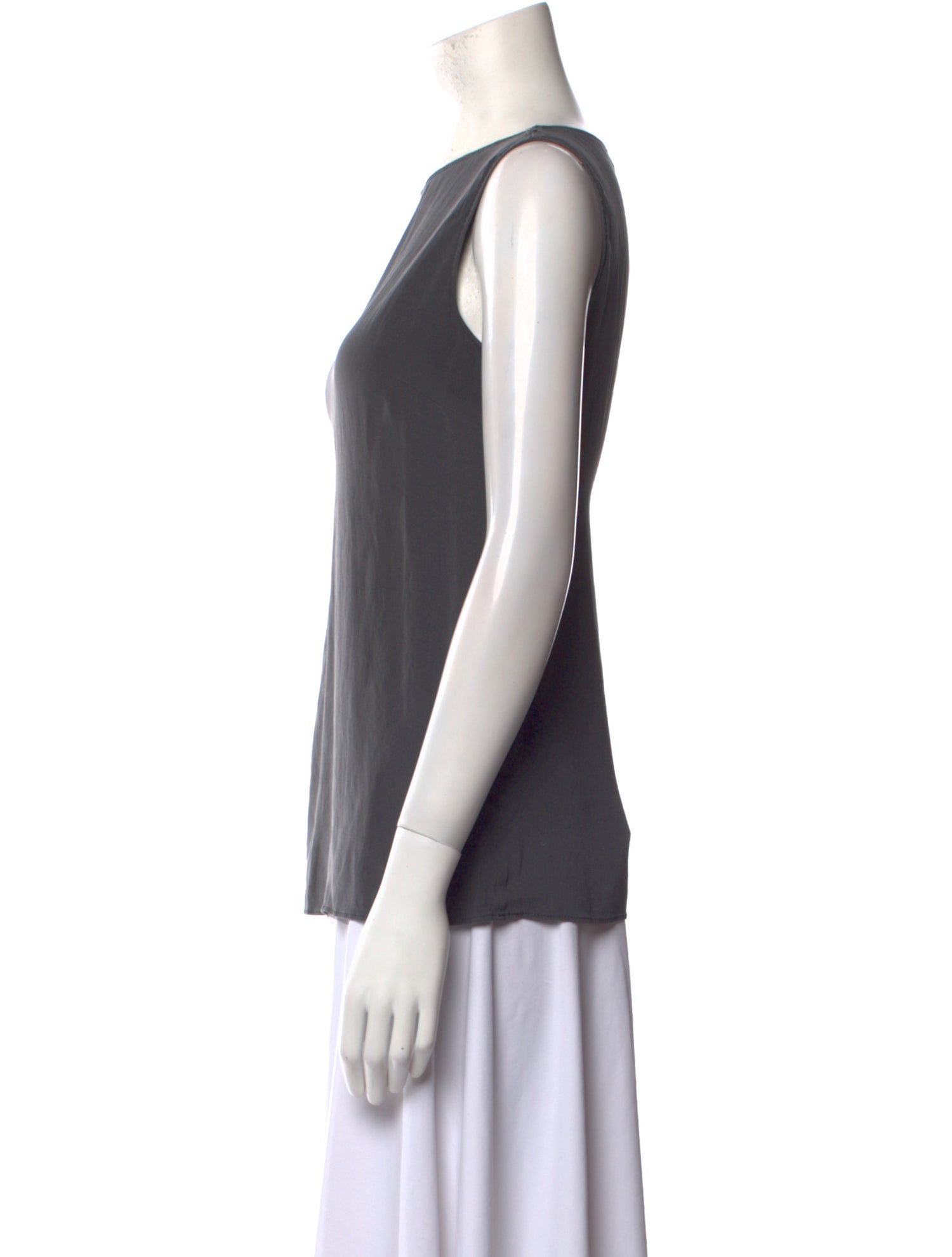 Brunello Cucinelli Silk Bateau Neckline Top