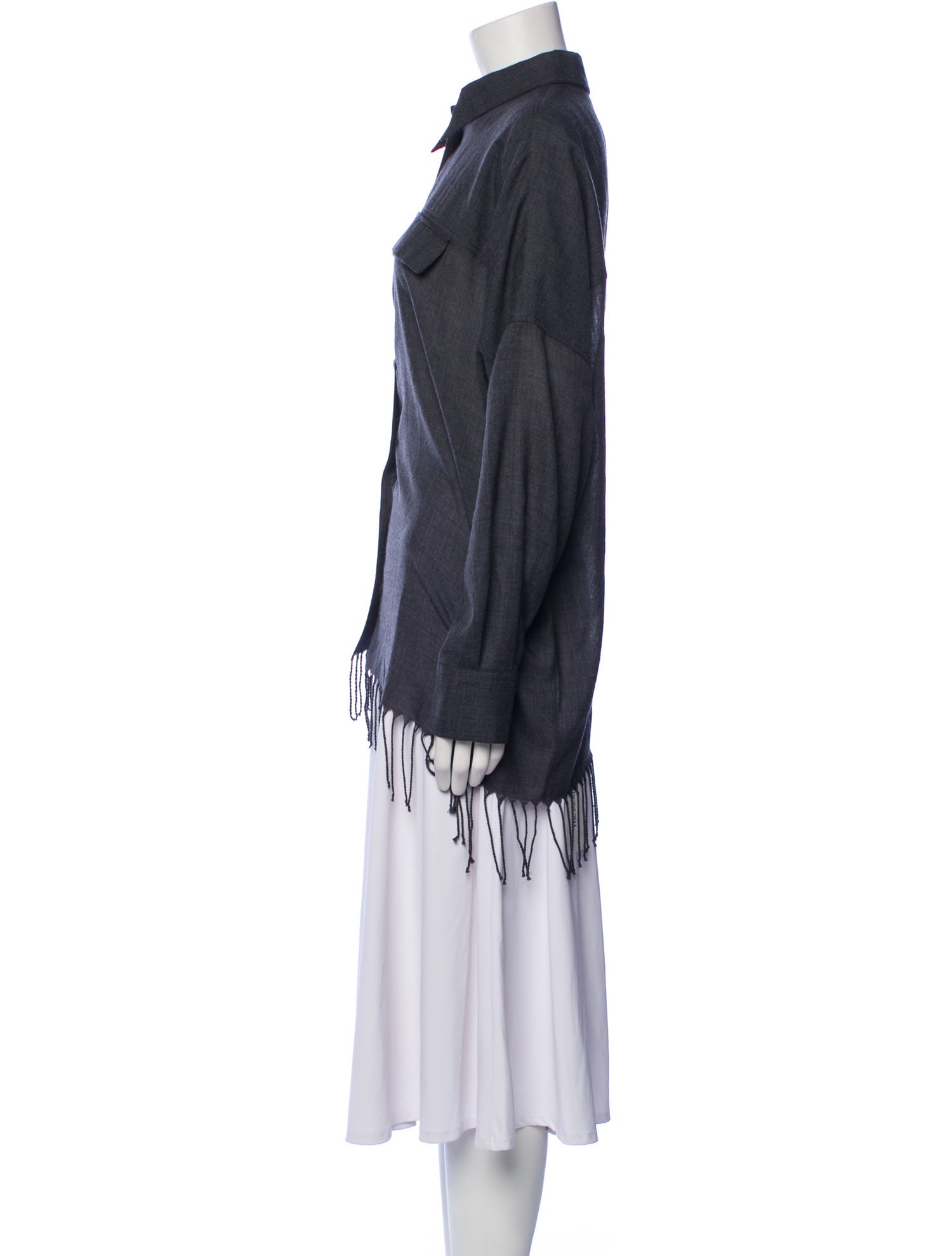 Brunello Cucinelli Virgin Wool Long Sleeve Tunic w/ Tags