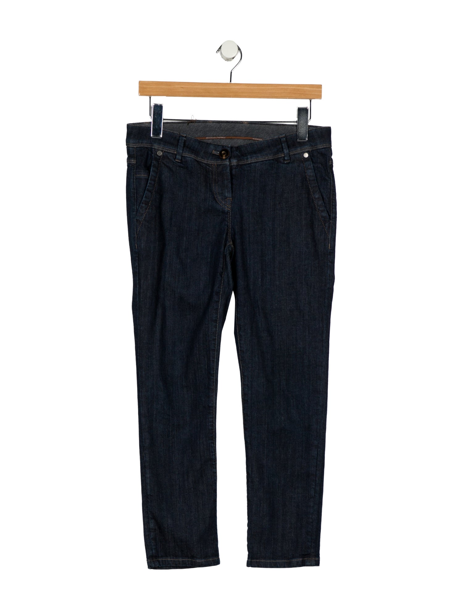 Brunello Cucinelli Low-Rise Straight Leg Jeans
