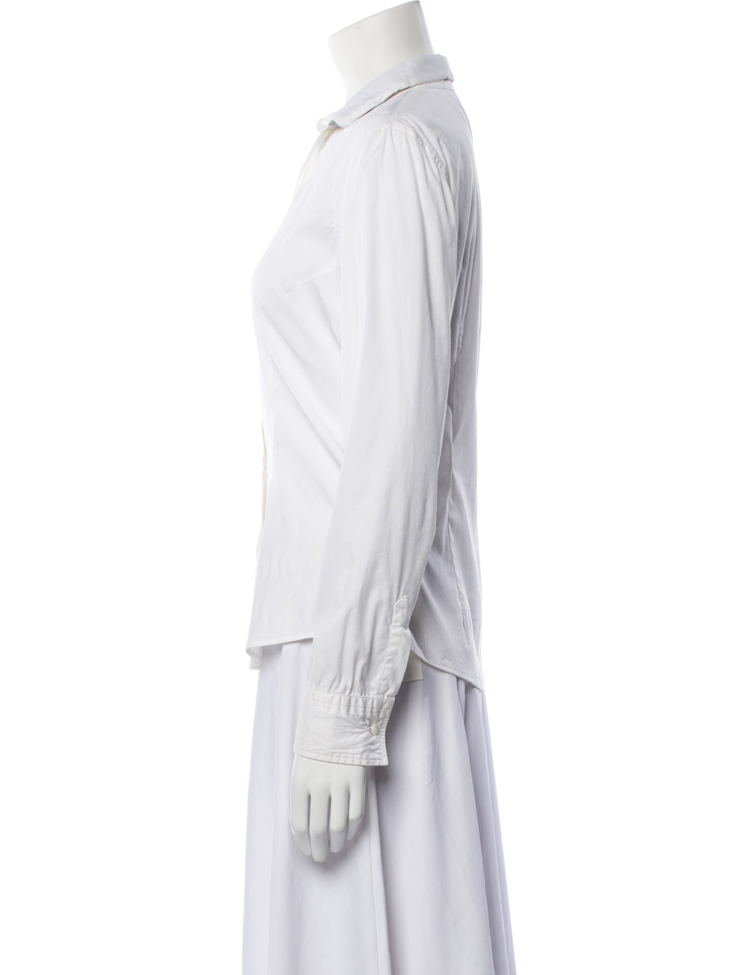 Brunello Cucinelli Long Sleeve Button-Up Top