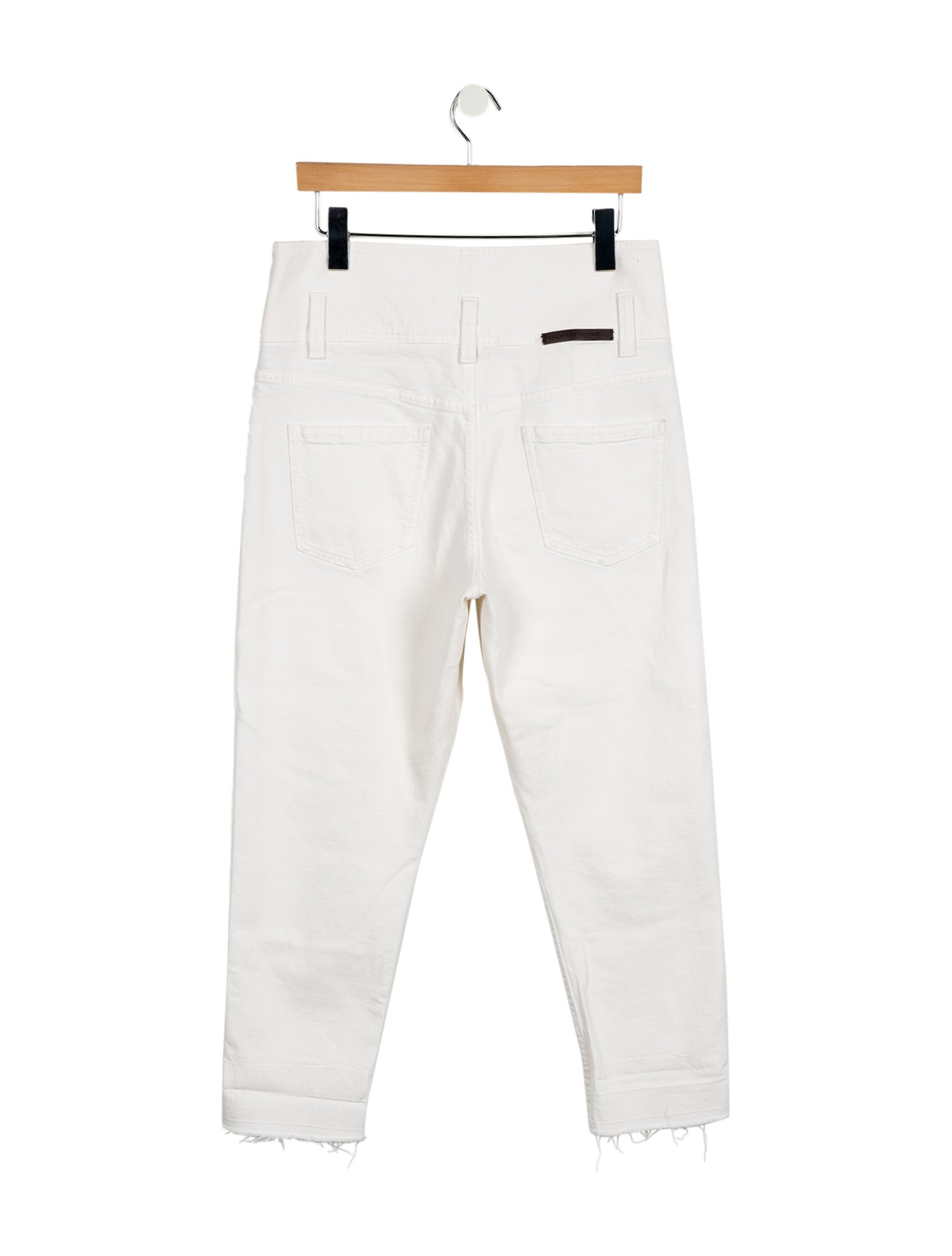 Brunello Cucinelli High-Rise Straight Leg Jeans