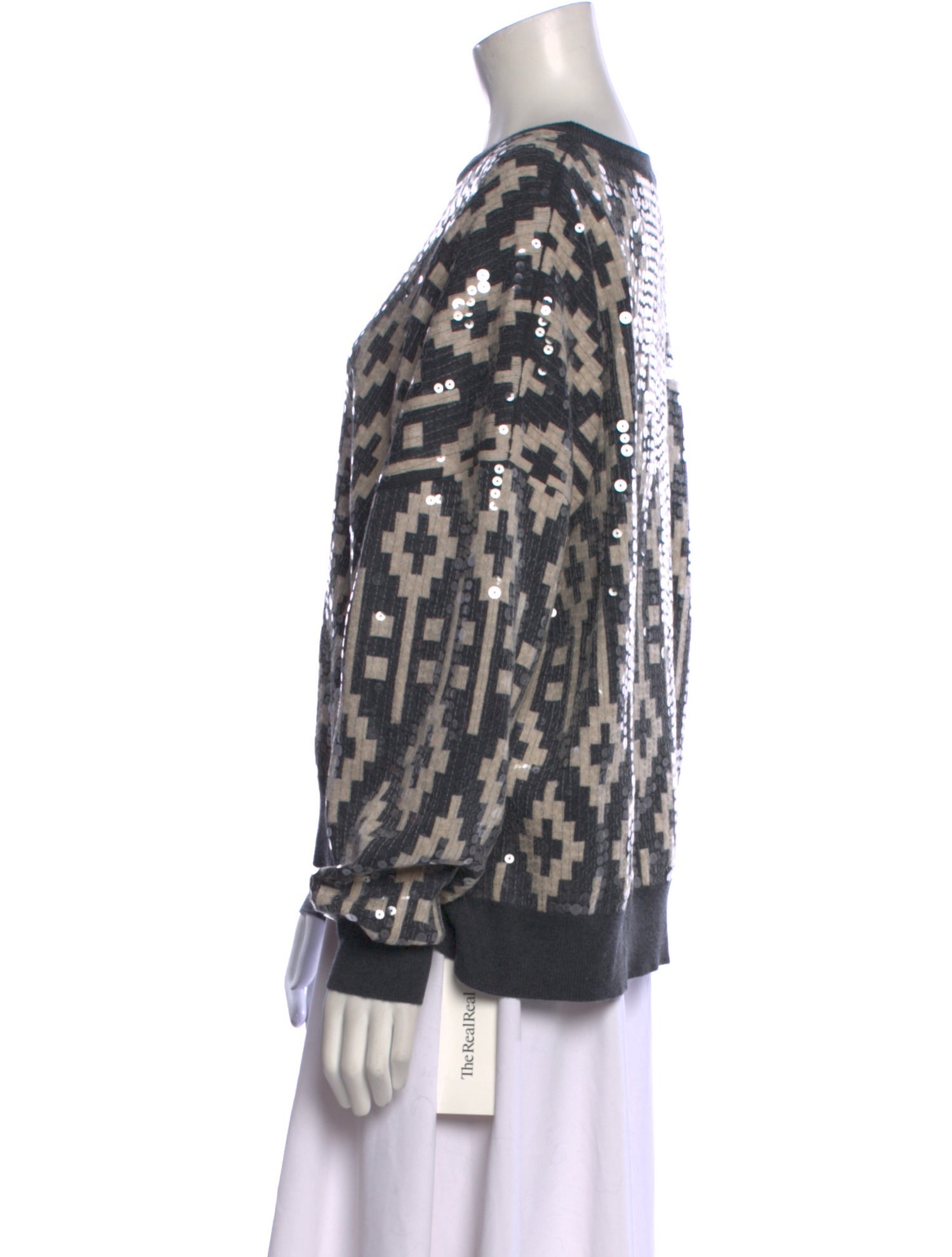 Brunello Cucinelli Virgin Wool Printed Sweatshirt w/ Tags