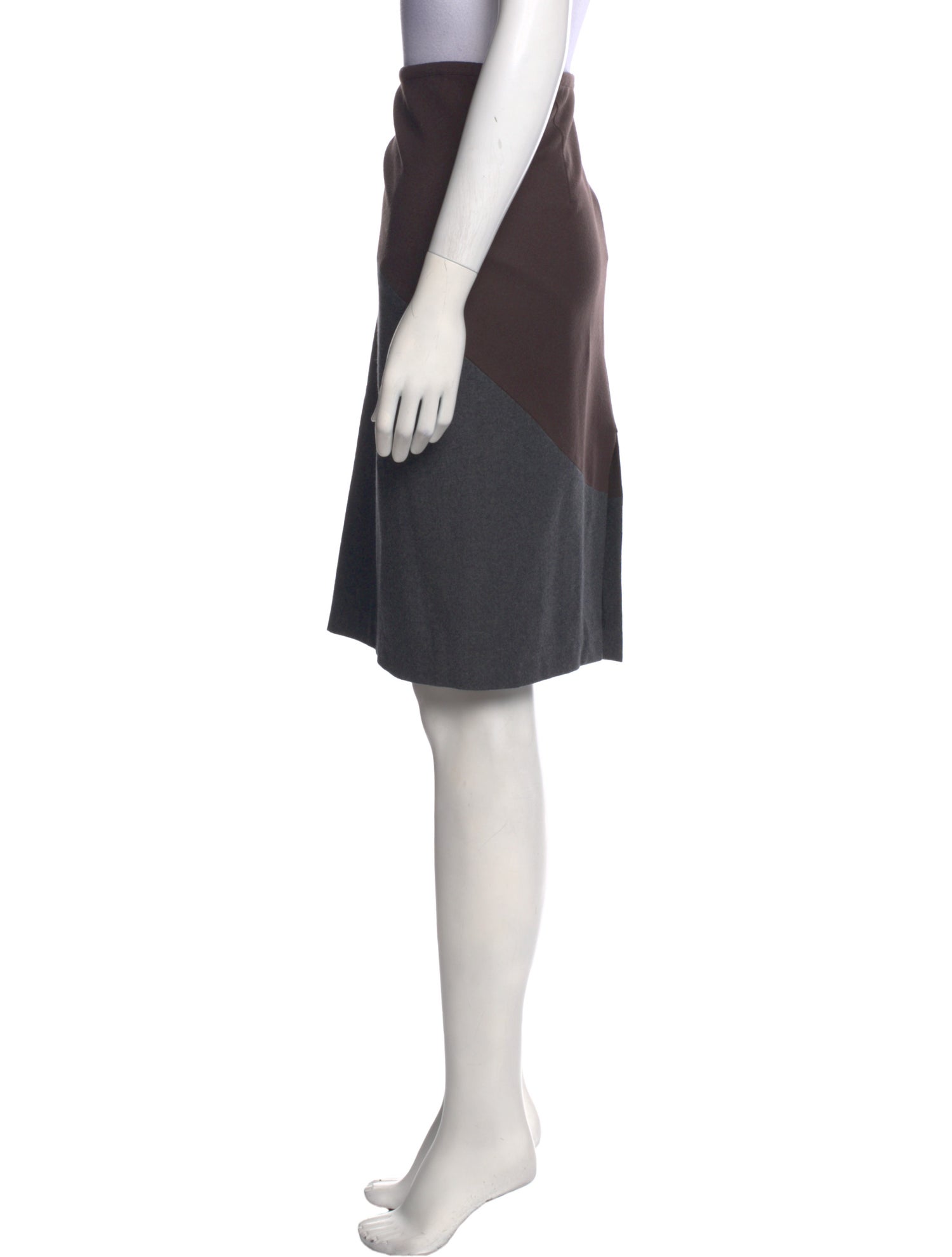 Brunello Cucinelli Virgin Wool Knee-Length Skirt