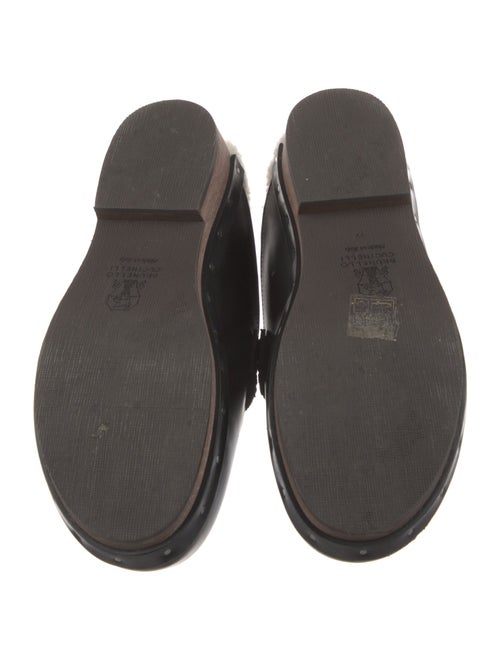 Brunello Cucinelli Monili Leather Mules