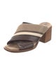 Brunello Cucinelli Monili Leather Slides