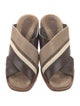 Brunello Cucinelli Monili Leather Slides