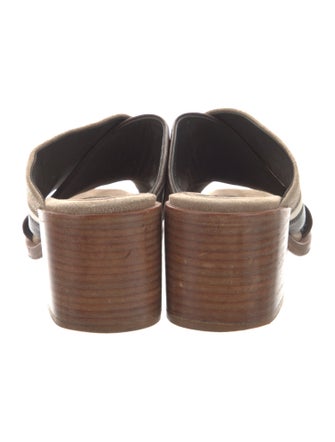 Brunello Cucinelli Monili Leather Slides