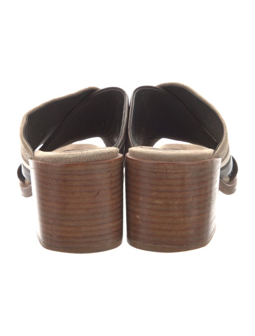 Brunello Cucinelli Monili Leather Slides